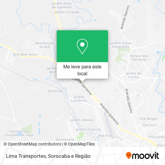 Lima Transportes mapa