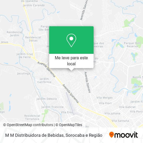 M M Distribuidora de Bebidas mapa