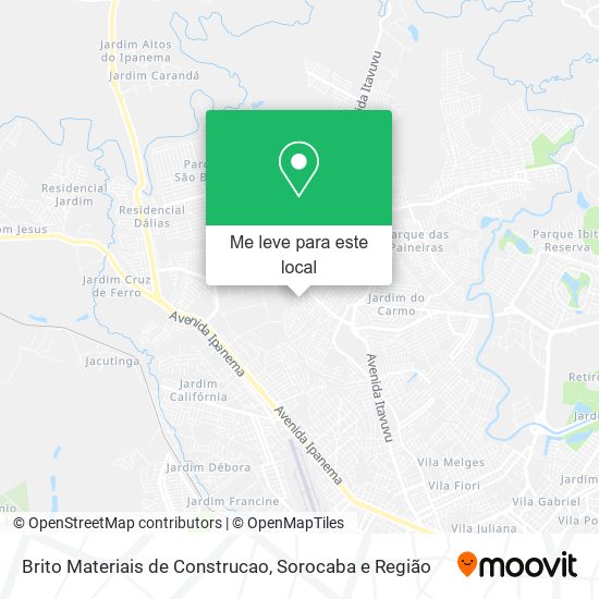 Brito Materiais de Construcao mapa