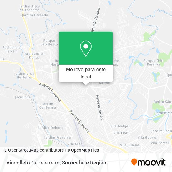 Vincolleto Cabeleireiro mapa