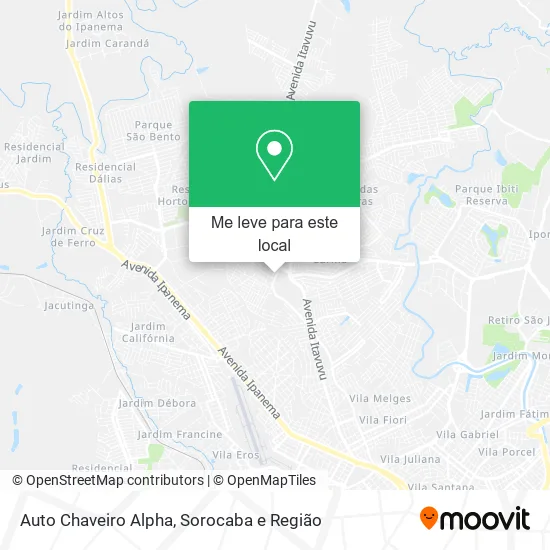 Auto Chaveiro Alpha mapa