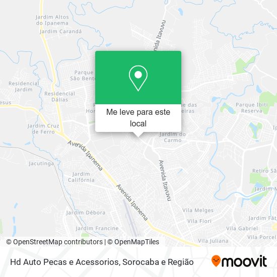 Hd Auto Pecas e Acessorios mapa