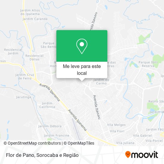 Flor de Pano mapa