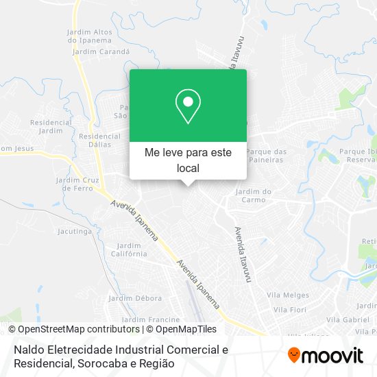 Naldo Eletrecidade Industrial Comercial e Residencial mapa