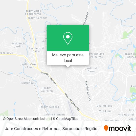 Jafe Construcoes e Reformas mapa