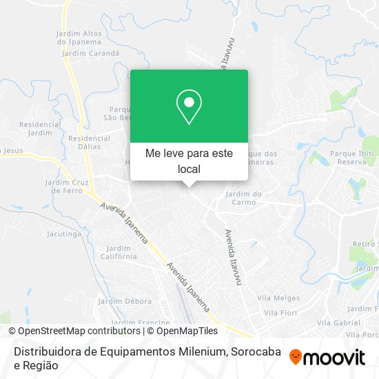 Distribuidora de Equipamentos Milenium mapa