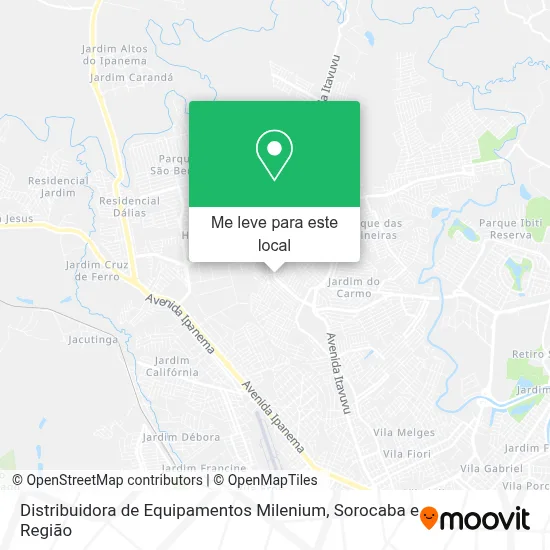 Distribuidora de Equipamentos Milenium mapa