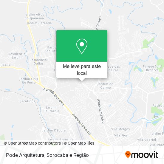Pode Arquitetura mapa