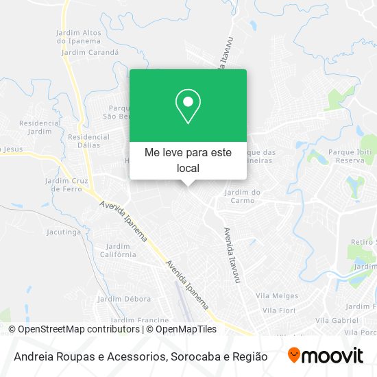 Andreia Roupas e Acessorios mapa