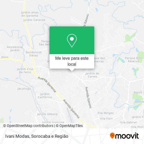 Ivani Modas mapa