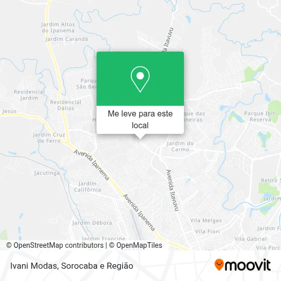 Ivani Modas mapa