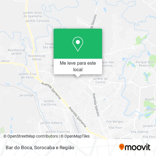 Bar do Boca mapa