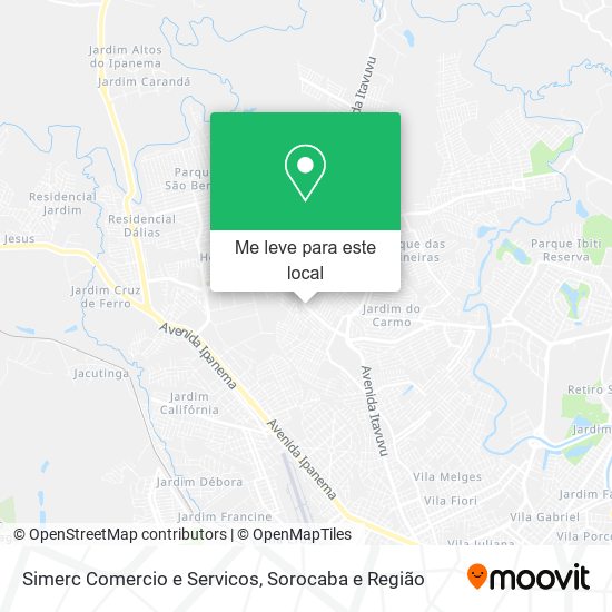 Simerc Comercio e Servicos mapa