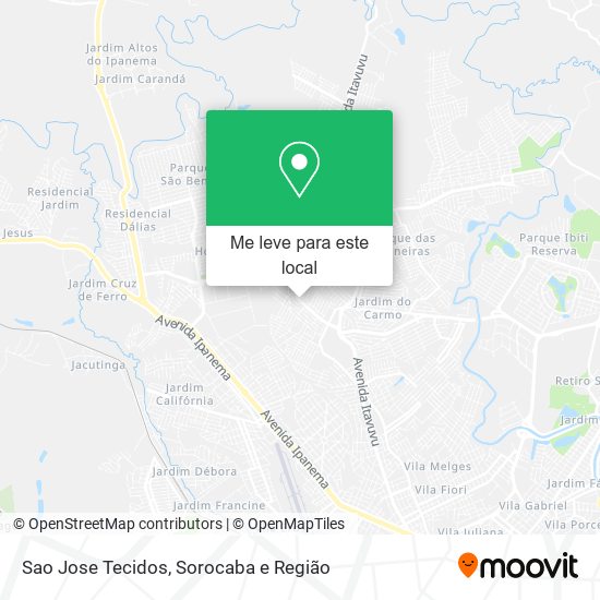 Sao Jose Tecidos mapa