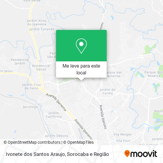 Ivonete dos Santos Araujo mapa