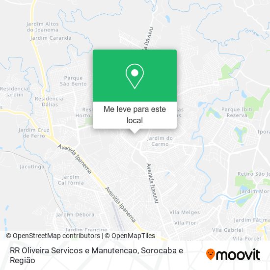 RR Oliveira Servicos e Manutencao mapa