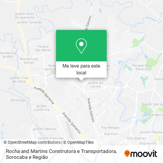 Rocha and Martins Construtora e Transportadora mapa