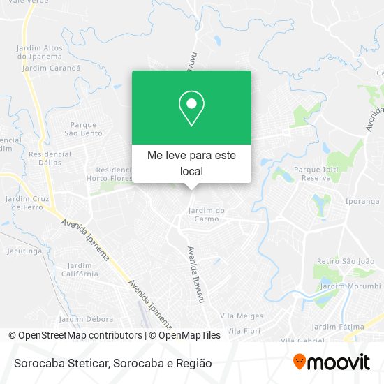 Sorocaba Steticar mapa