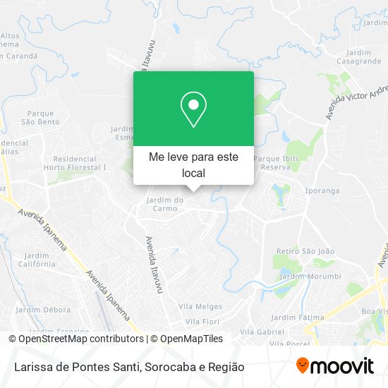 Larissa de Pontes Santi mapa