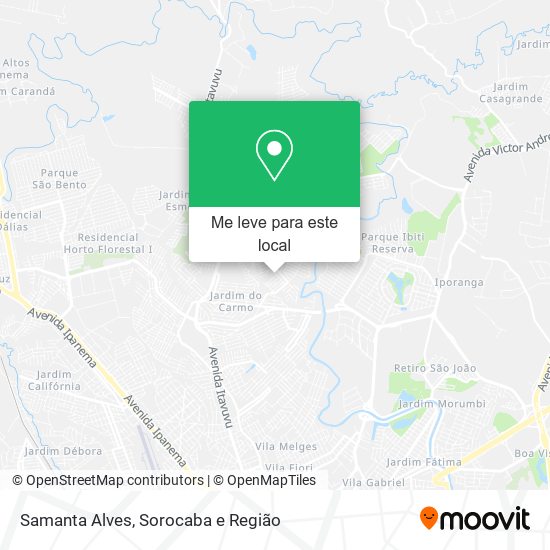 Samanta Alves mapa