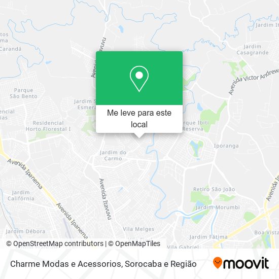 Charme Modas e Acessorios mapa