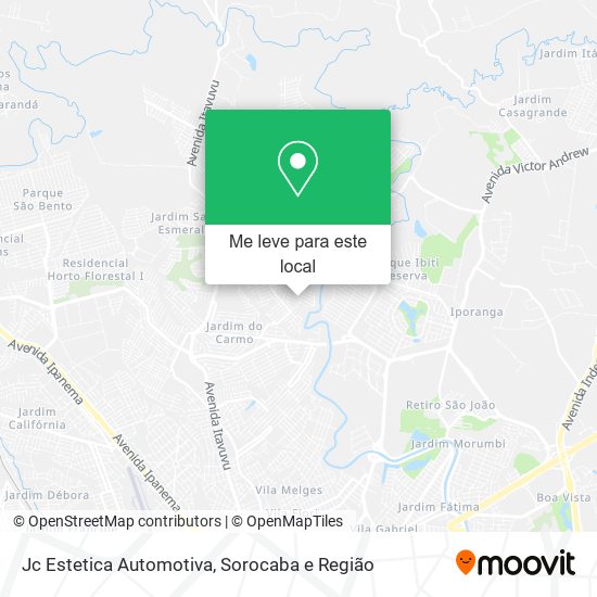 Jc Estetica Automotiva mapa