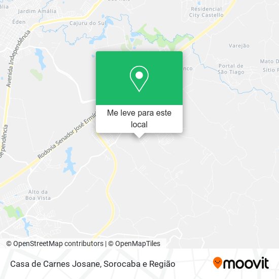 Casa de Carnes Josane mapa