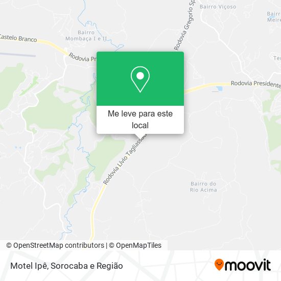 Motel Ipê mapa