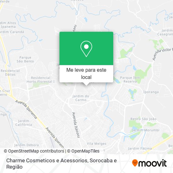 Charme Cosmeticos e Acessorios mapa