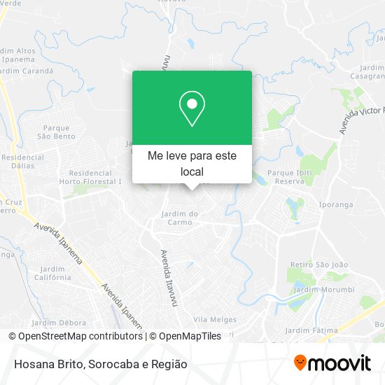 Hosana Brito mapa