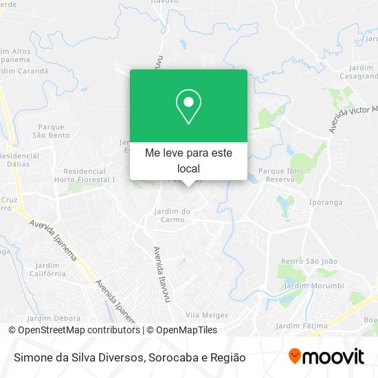 Simone da Silva Diversos mapa