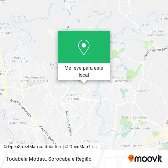 Todabela Modas. mapa