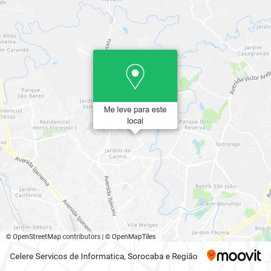 Celere Servicos de Informatica mapa