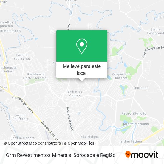 Grm Revestimentos Minerais mapa