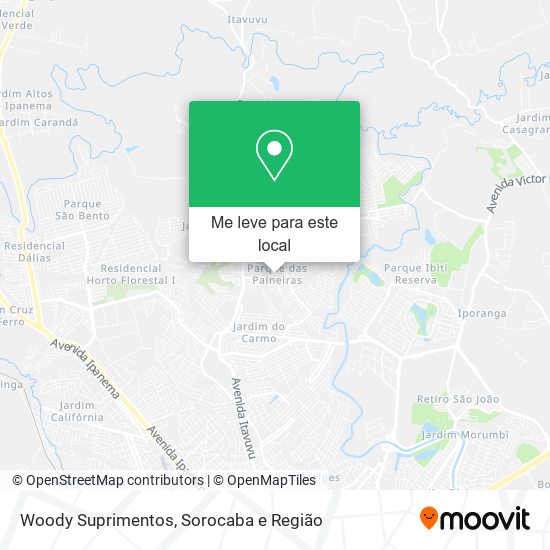 Woody Suprimentos mapa