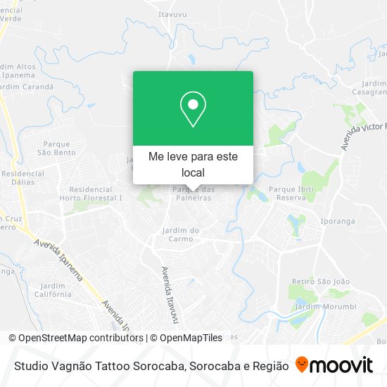 Studio Vagnão Tattoo Sorocaba mapa