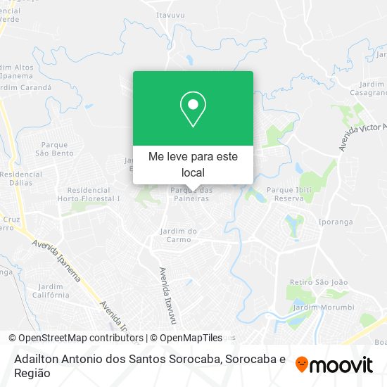 Adailton Antonio dos Santos Sorocaba mapa