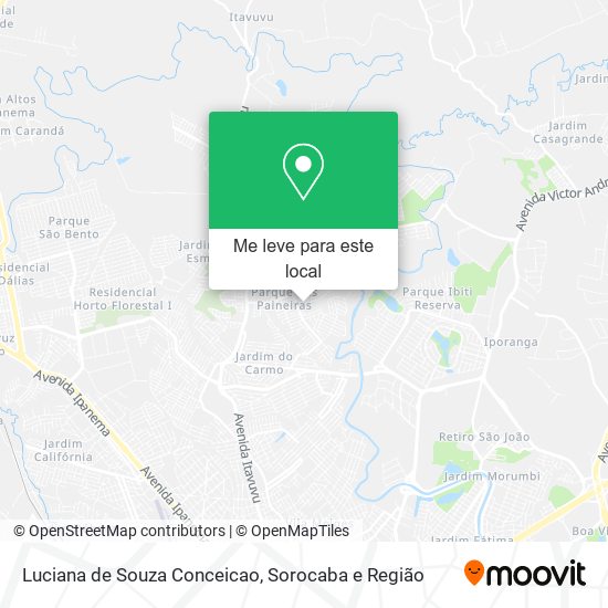 Luciana de Souza Conceicao mapa