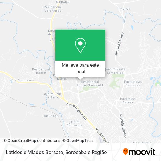 Latidos e Miados Borsato mapa