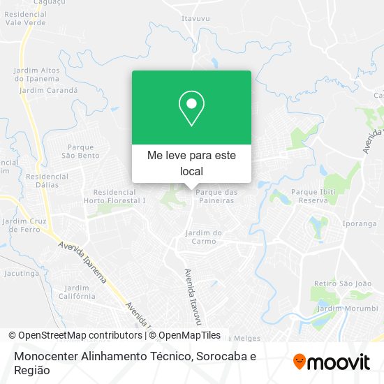 Monocenter Alinhamento Técnico mapa