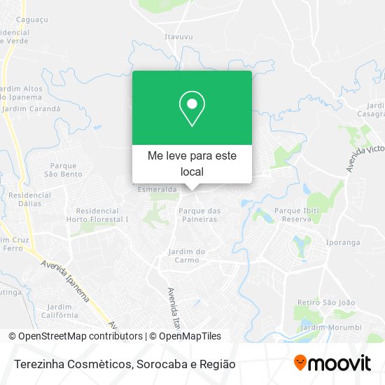 Terezinha Cosmèticos mapa