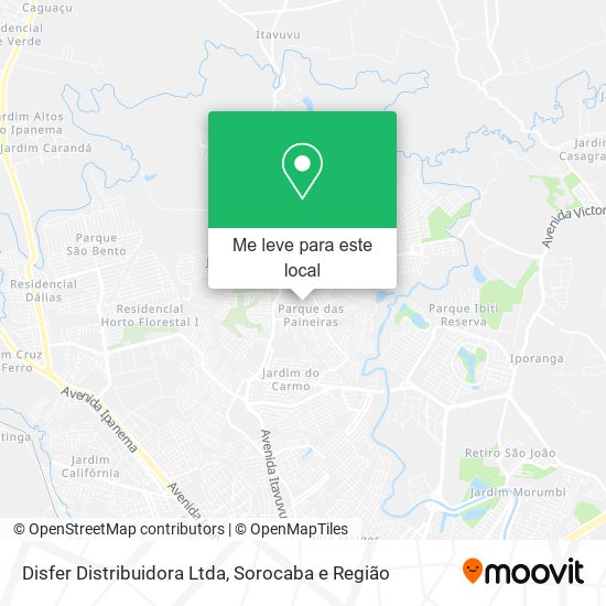 Disfer Distribuidora Ltda mapa