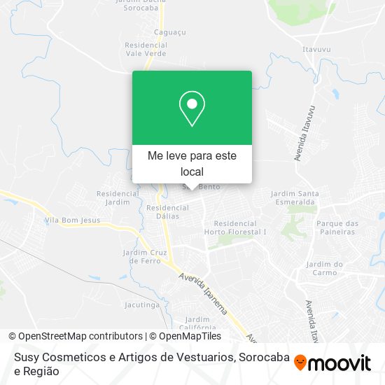 Susy Cosmeticos e Artigos de Vestuarios mapa