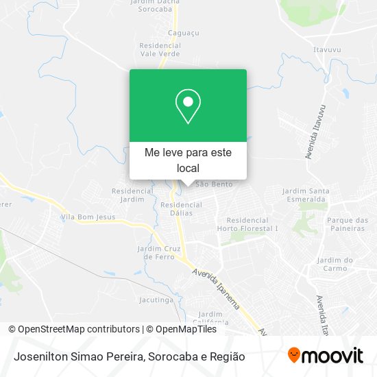 Josenilton Simao Pereira mapa