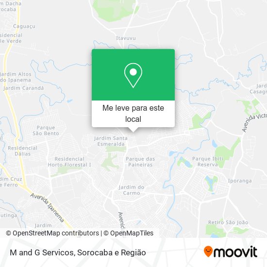 M and G Servicos mapa