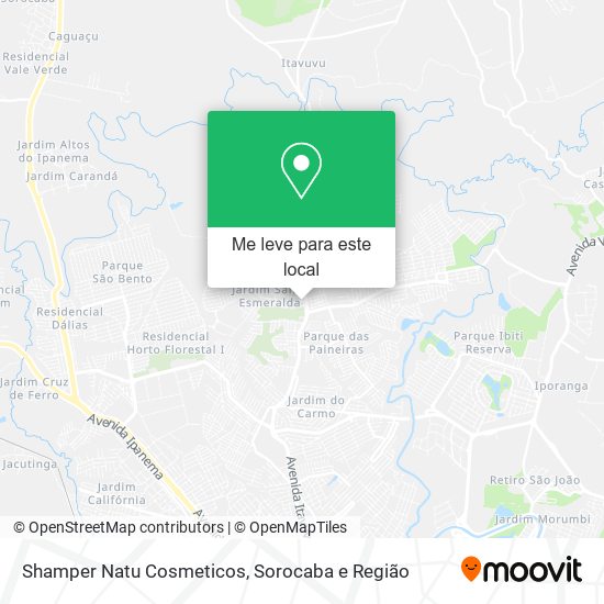 Shamper Natu Cosmeticos mapa