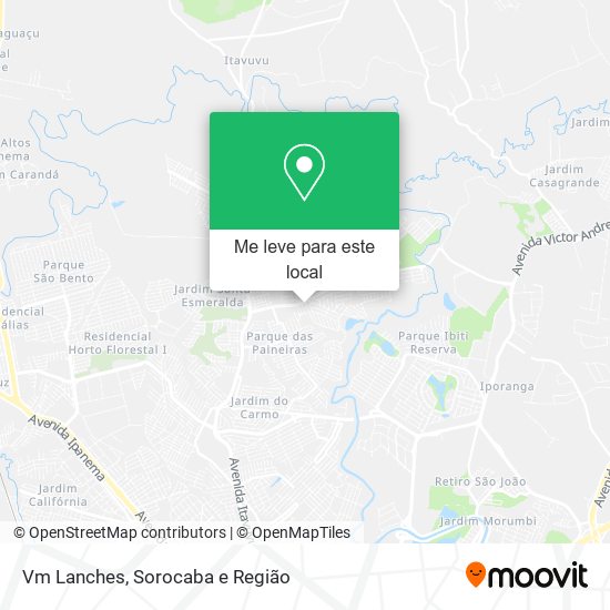 Vm Lanches mapa