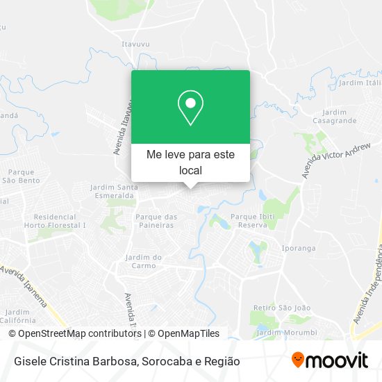 Gisele Cristina Barbosa mapa