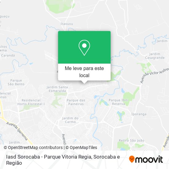 Iasd Sorocaba - Parque Vitoria Regia mapa