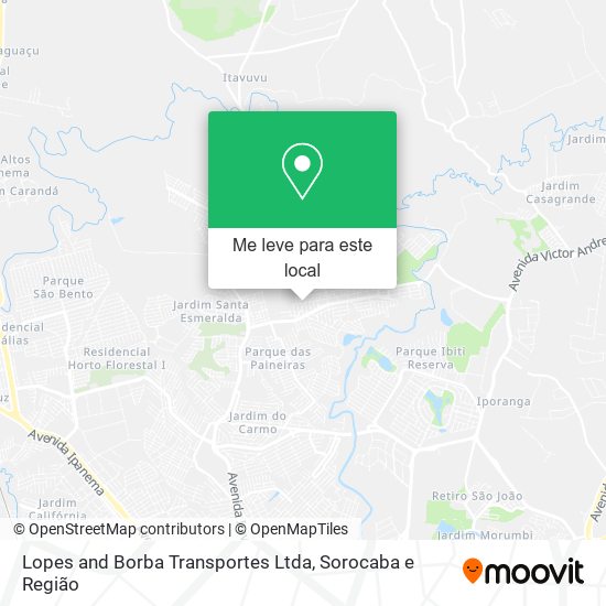 Lopes and Borba Transportes Ltda mapa